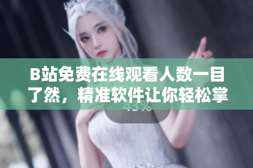 B站免费在线观看人数一目了然，精准软件让你轻松掌握观影数据