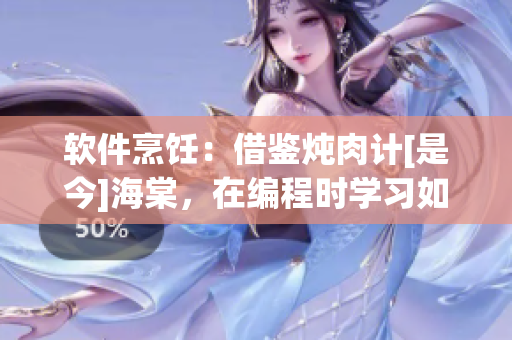 软件烹饪：借鉴炖肉计[是今]海棠，在编程时学习如何慢炖代码