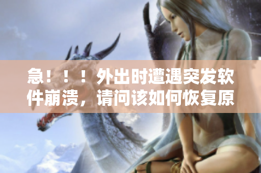 急！！！外出时遭遇突发软件崩溃，请问该如何恢复原状态？
