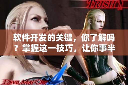 软件开发的关键，你了解吗？掌握这一技巧，让你事半功倍！