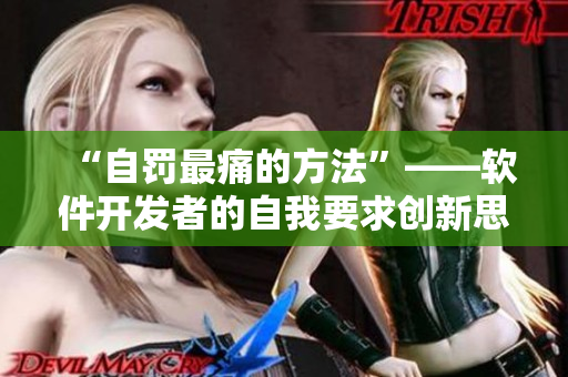 “自罚最痛的方法”——软件开发者的自我要求创新思维的投射
