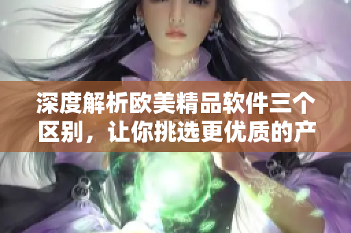 深度解析欧美精品软件三个区别，让你挑选更优质的产品
