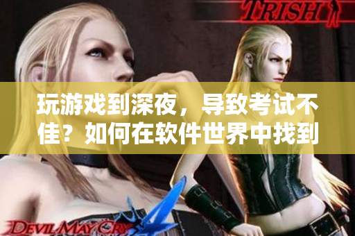 玩游戏到深夜，导致考试不佳？如何在软件世界中找到成功之路