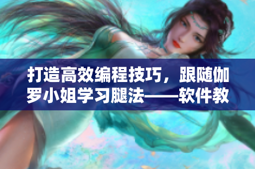 打造高效编程技巧，跟随伽罗小姐学习腿法——软件教学视频分享