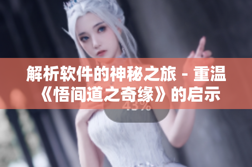 解析软件的神秘之旅 - 重温《悟间道之奇缘》的启示