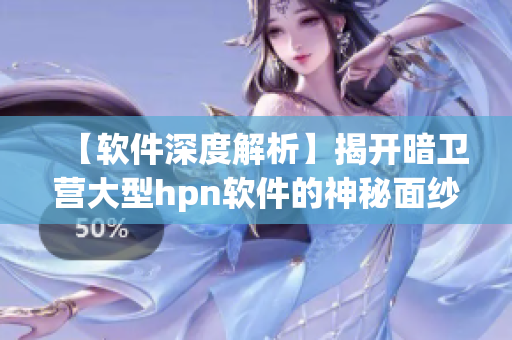 【软件深度解析】揭开暗卫营大型hpn软件的神秘面纱