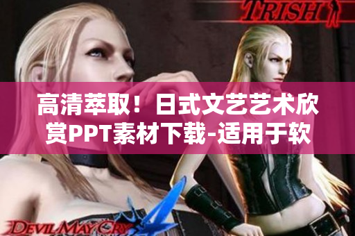 高清萃取！日式文艺艺术欣赏PPT素材下载-适用于软件演示