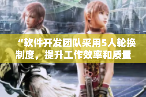 “软件开发团队采用5人轮换制度，提升工作效率和质量”