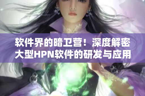 软件界的暗卫营！深度解密大型HPN软件的研发与应用
