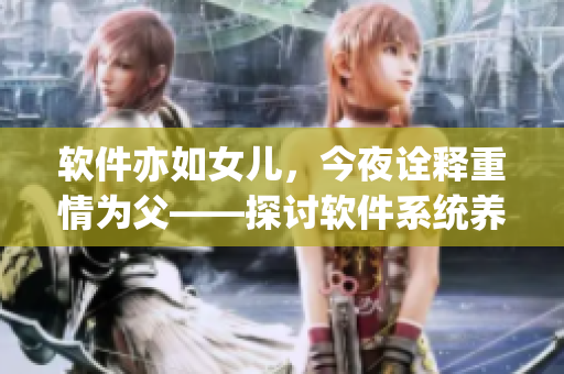 软件亦如女儿，今夜诠释重情为父——探讨软件系统养育之恩