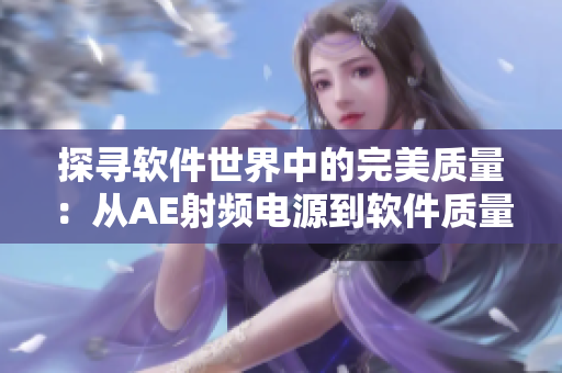探寻软件世界中的完美质量：从AE射频电源到软件质量保障
