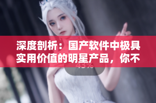 深度剖析：国产软件中极具实用价值的明星产品，你不容错过！