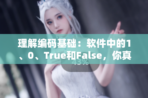 理解编码基础：软件中的1、0、True和False，你真的明白吗？