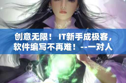 创意无限！ IT新手成极客，软件编写不再难！--一对人的蜕变
