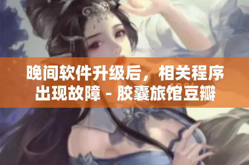 晚间软件升级后，相关程序出现故障 - 胶囊旅馆豆瓣