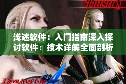 浅述软件：入门指南深入探讨软件：技术详解全面剖析软件：市场对比分析