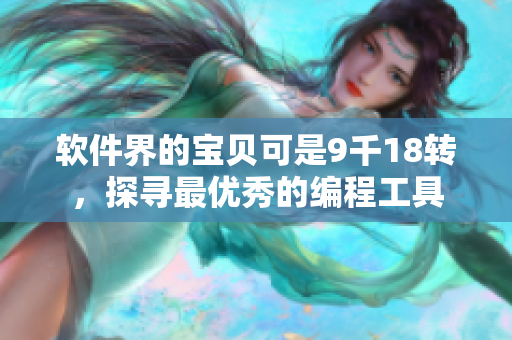 软件界的宝贝可是9千18转，探寻最优秀的编程工具