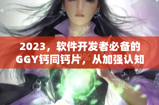2023，软件开发者必备的GGY钙同钙片，从加强认知到提升工作效率！