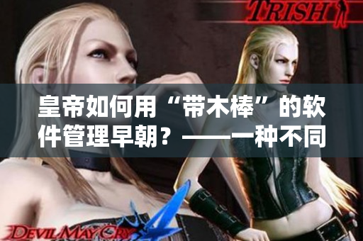 皇帝如何用“带木棒”的软件管理早朝？——一种不同寻常的管理方式