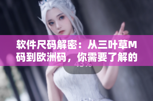 软件尺码解密：从三叶草M码到欧洲码，你需要了解的差异