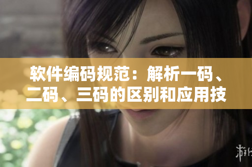 软件编码规范：解析一码、二码、三码的区别和应用技巧