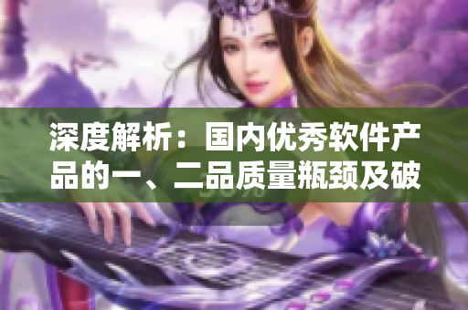 深度解析：国内优秀软件产品的一、二品质量瓶颈及破解策略