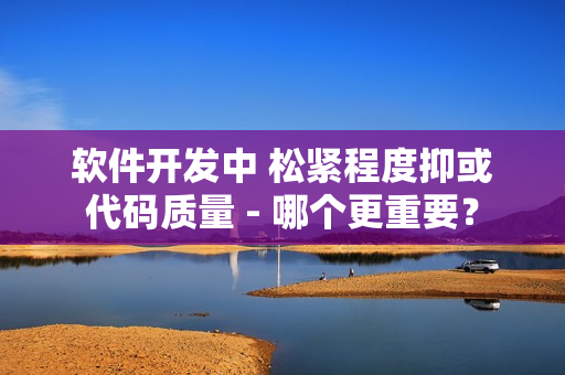软件开发中 松紧程度抑或代码质量 - 哪个更重要？