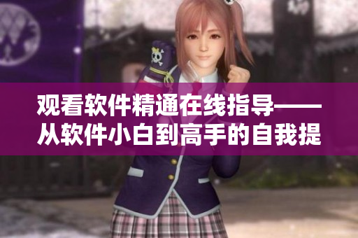 观看软件精通在线指导——从软件小白到高手的自我提升