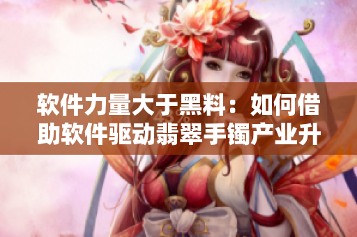 软件力量大于黑料：如何借助软件驱动翡翠手镯产业升级？