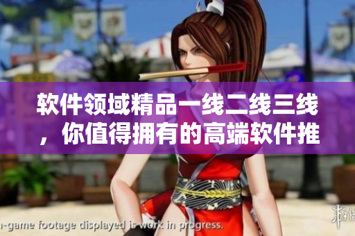 软件领域精品一线二线三线，你值得拥有的高端软件推荐