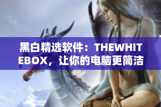 黑白精选软件：THEWHITEBOX，让你的电脑更简洁高效！
