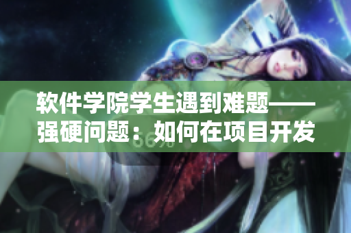 软件学院学生遇到难题——强硬问题：如何在项目开发中取得成功？