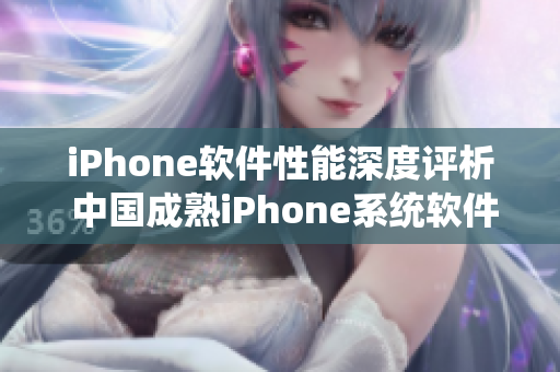 iPhone软件性能深度评析 中国成熟iPhone系统软件实力考核