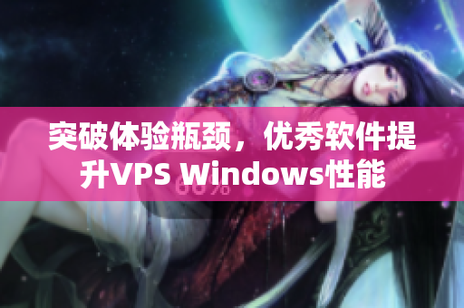 突破体验瓶颈，优秀软件提升VPS Windows性能