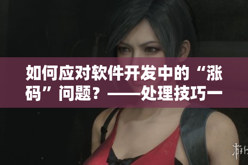 如何应对软件开发中的“涨码”问题？——处理技巧一览