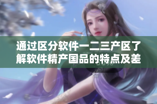 通过区分软件一二三产区了解软件精产国品的特点及差异