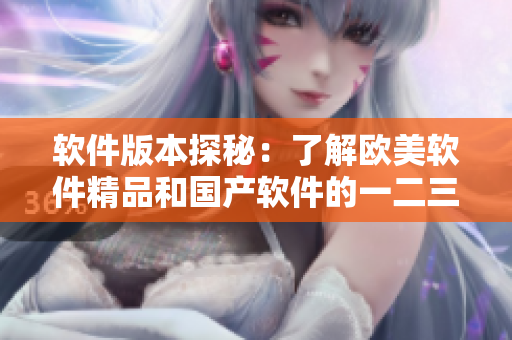 软件版本探秘：了解欧美软件精品和国产软件的一二三区别