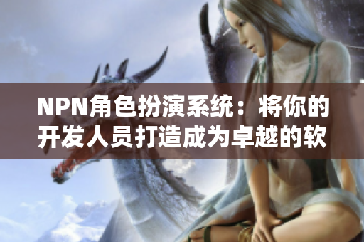 NPN角色扮演系统：将你的开发人员打造成为卓越的软件人才