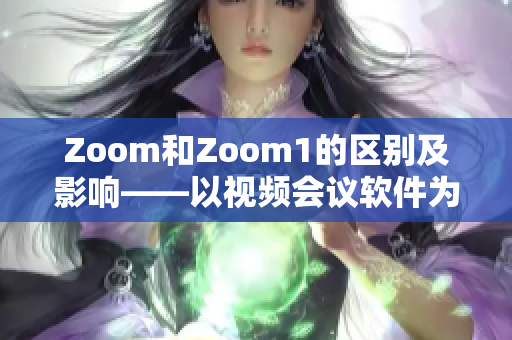Zoom和Zoom1的区别及影响——以视频会议软件为例