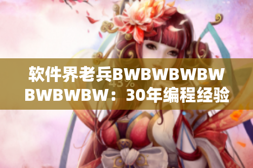 软件界老兵BWBWBWBWBWBWBW：30年编程经验分享与心路历程
