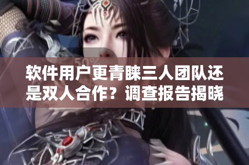 软件用户更青睐三人团队还是双人合作？调查报告揭晓！