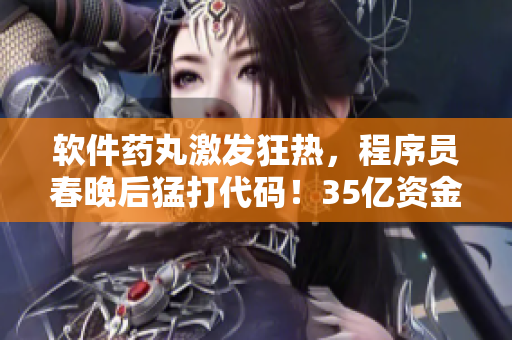 软件药丸激发狂热，程序员春晚后猛打代码！35亿资金涌向软件行业！