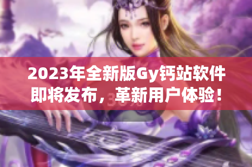 2023年全新版Gy钙站软件即将发布，革新用户体验！