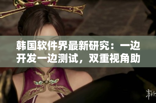 韩国软件界最新研究：一边开发一边测试，双重视角助力精准开发