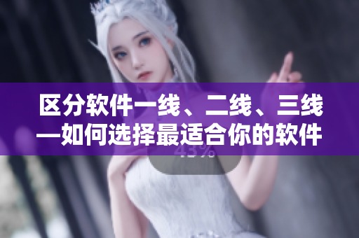 区分软件一线、二线、三线—如何选择最适合你的软件？
