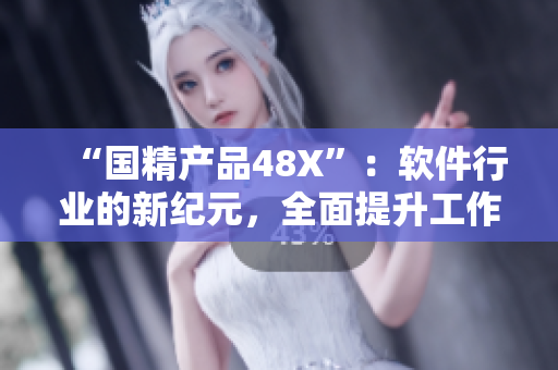 “国精产品48X”：软件行业的新纪元，全面提升工作效率与创新能力