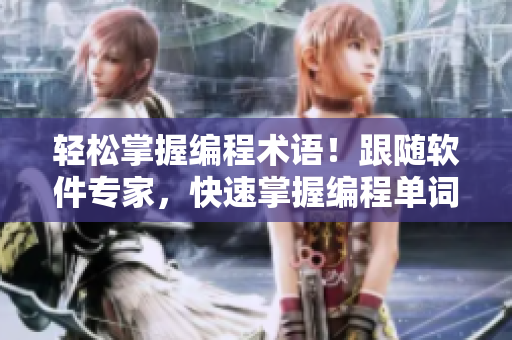 轻松掌握编程术语！跟随软件专家，快速掌握编程单词！
