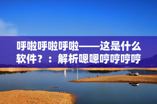 呼啦呼啦呼啦——这是什么软件？：解析嗯嗯哼哼哼哼哼哼哼哼背后的故事