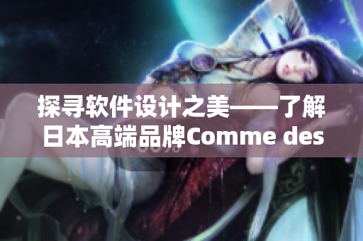 探寻软件设计之美——了解日本高端品牌Comme des Garcons视角