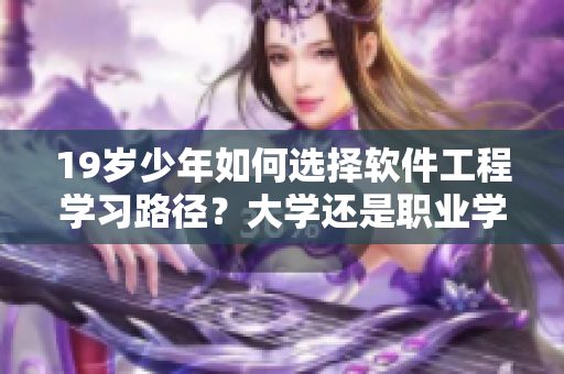 19岁少年如何选择软件工程学习路径？大学还是职业学校？